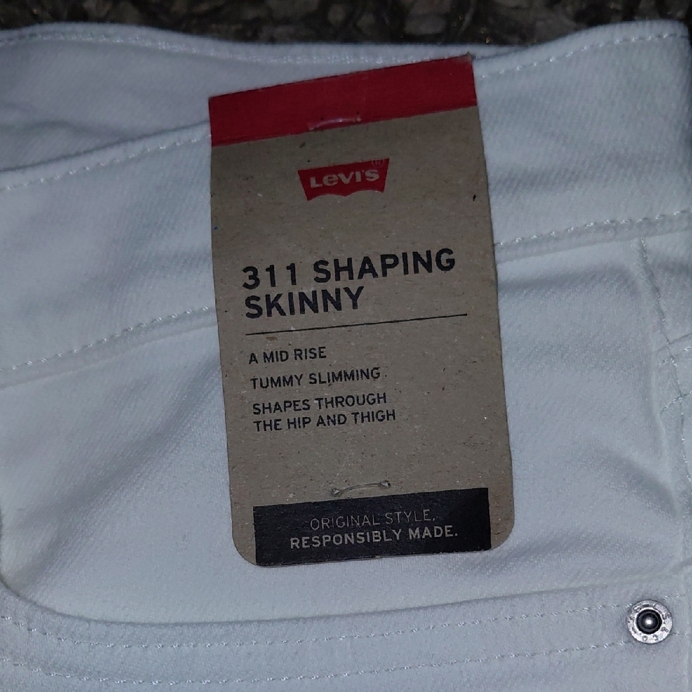 Levi's White Denim Jeans - Picture 4 of 4